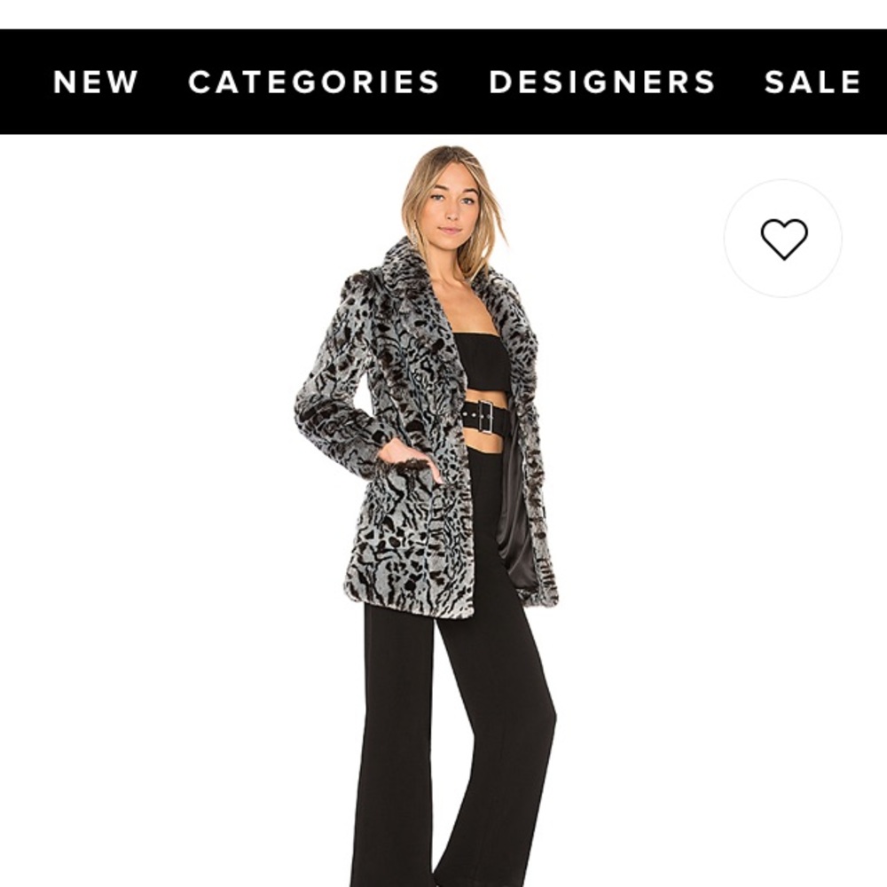 NWT Lovers and Friends Faux Fur Coat - Small